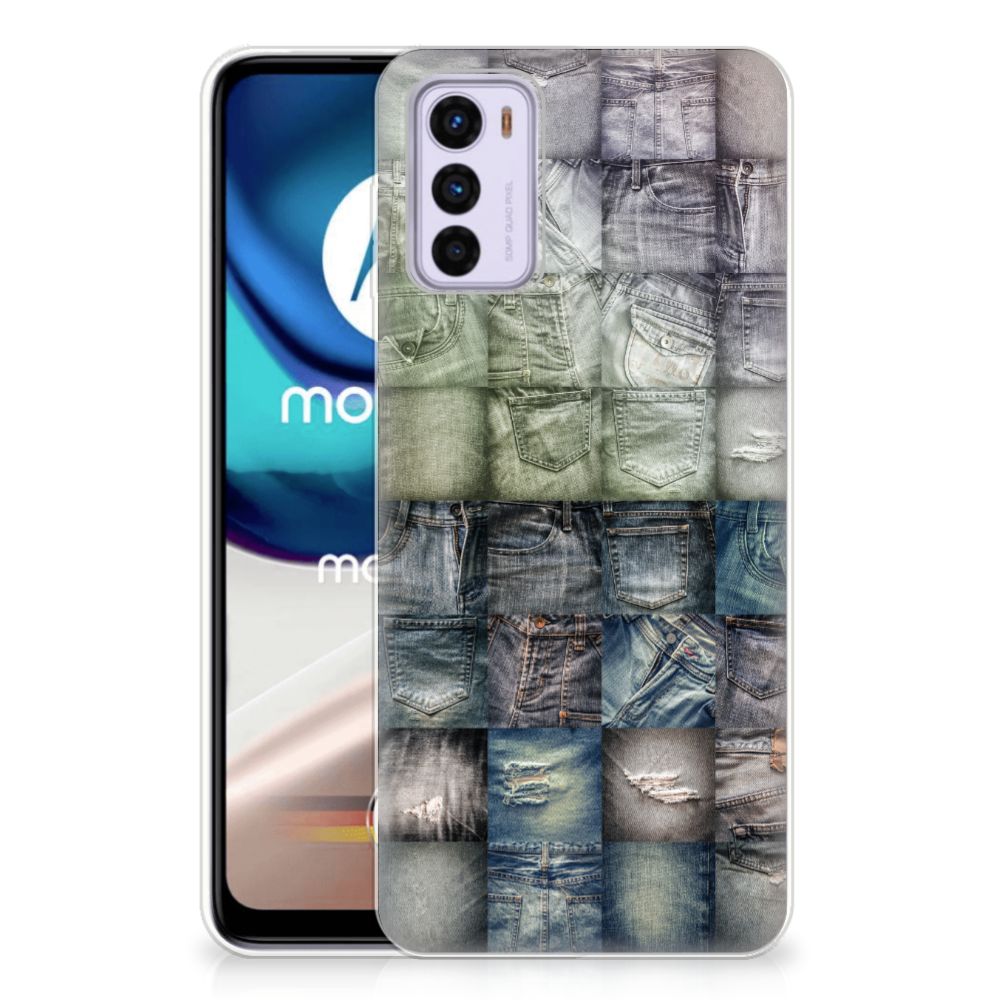 Silicone Back Cover Motorola Moto G42 Spijkerbroeken B2C Telecom