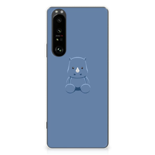 Sony Xperia 1 III Telefoonhoesje met Naam Baby Rhino