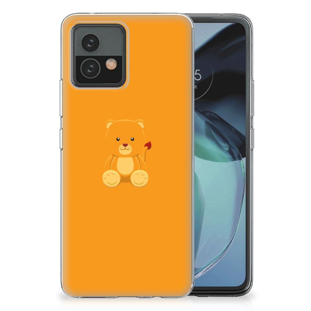 Motorola Moto G72 Telefoonhoesje met Naam Baby Beer B2C Telecom