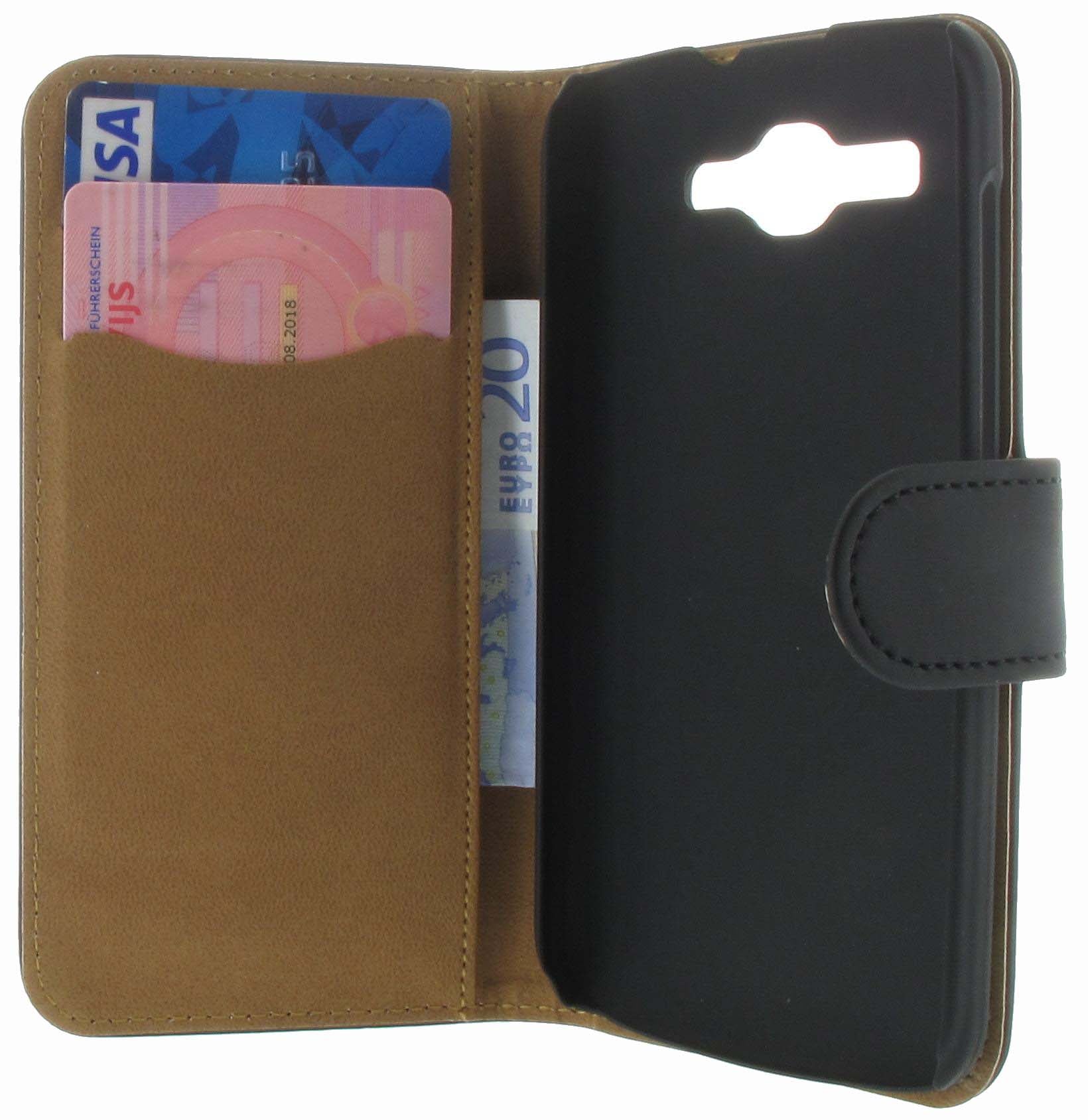 Huawei Ascend Y520 Hoesje Zwart (Wallet)