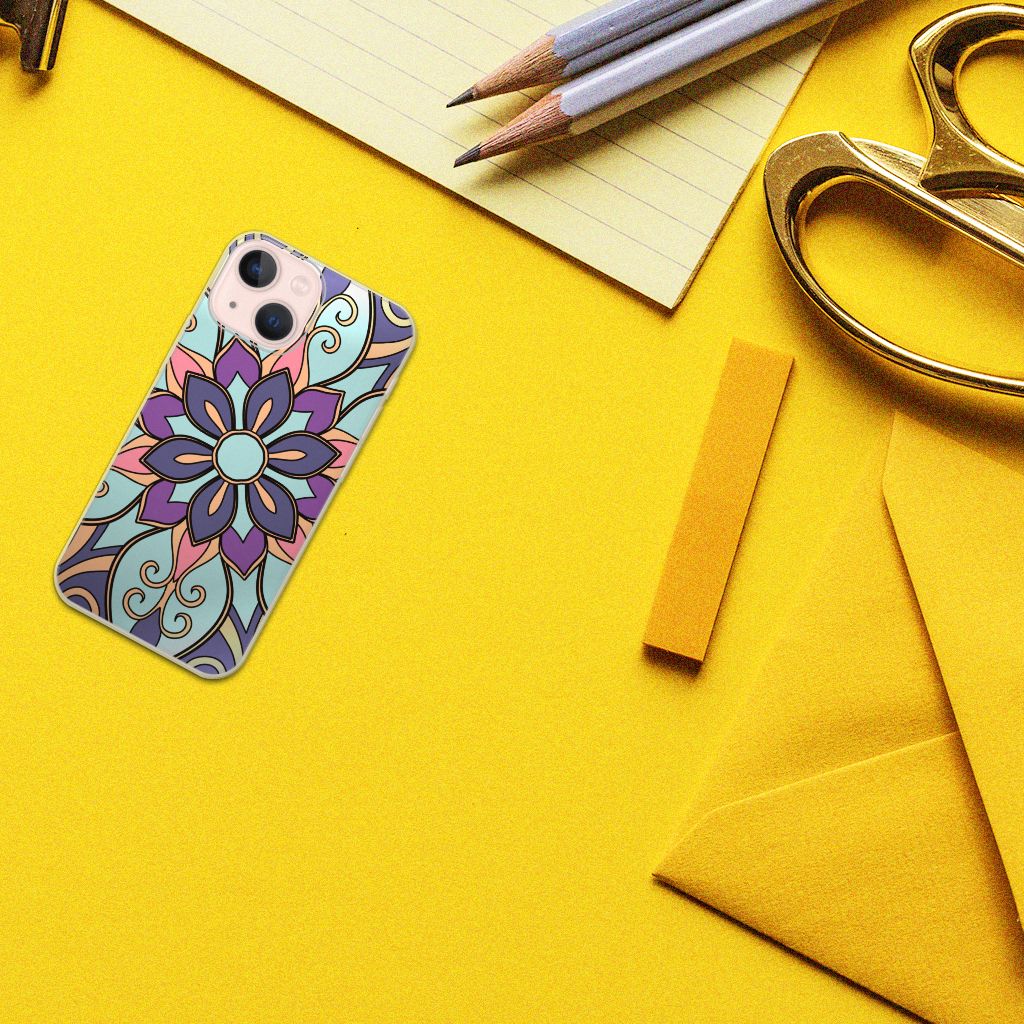 iPhone 13 mini TPU Case Purple Flower B2C Telecom