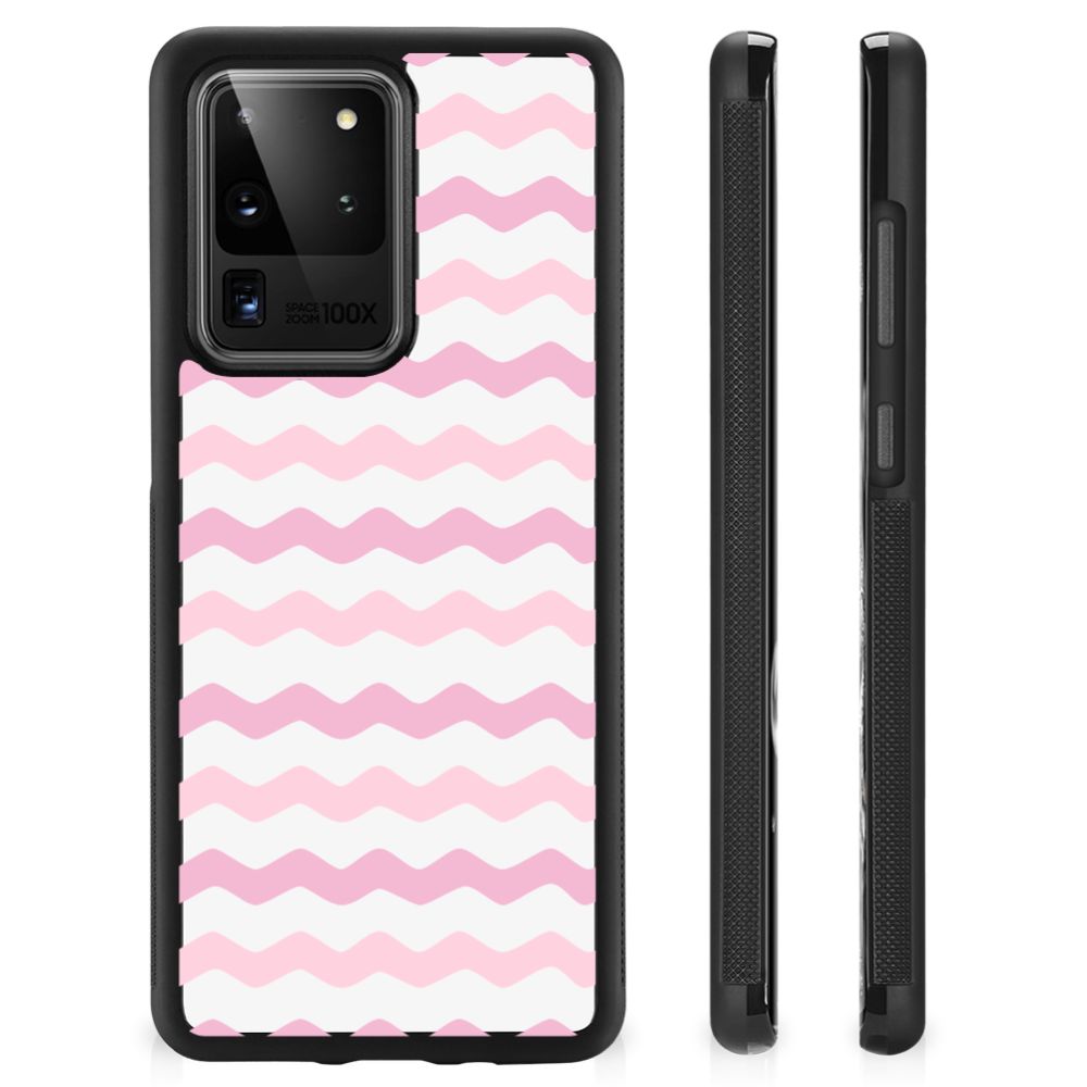 Samsung Galaxy S20 Ultra Bumper Case Waves Roze B2C Telecom