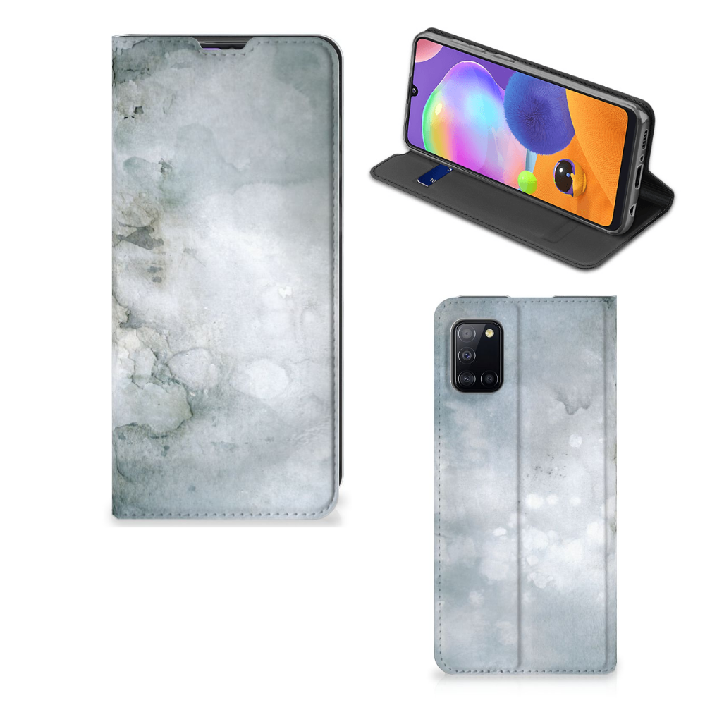 Bookcase Samsung Galaxy A31 Painting Grey - B2C Telecom