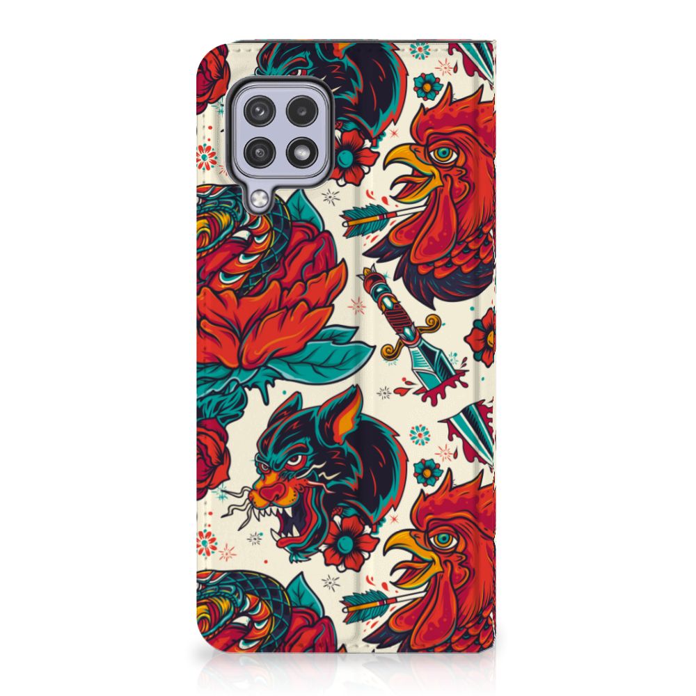 Stand Case voor Samsung Galaxy A22 4G | M22 Old Skool - B2C Telecom