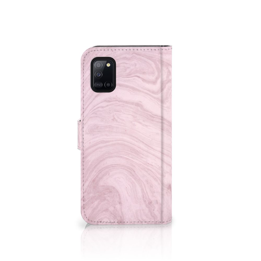 Samsung Galaxy A31 Bookcase Marble Pink - Origineel Cadeau Vriendin
