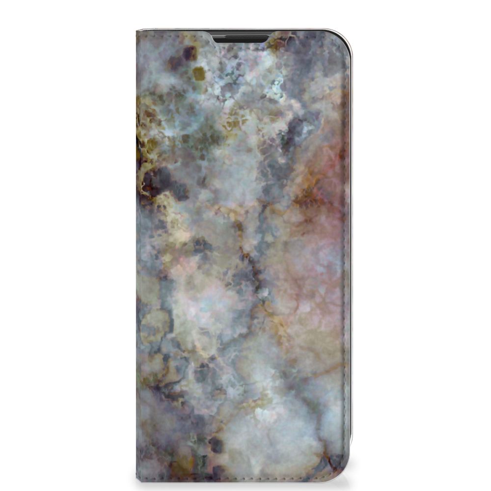 Motorola Moto G9 Play Standcase Marmer Grijs - B2C Telecom