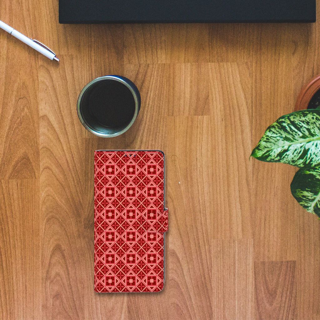 Samsung Galaxy Note20 Ultra Telefoon Hoesje Batik Rood