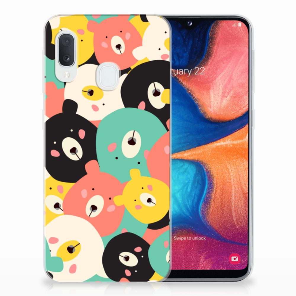 Samsung Galaxy A20e Telefoonhoesje met Naam Bears