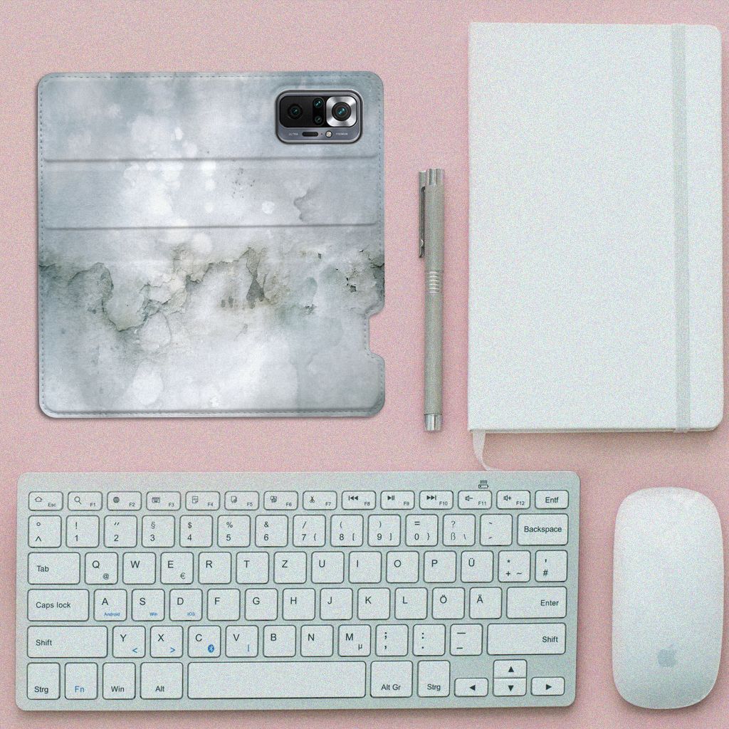 Bookcase Xiaomi Redmi Note 10 Pro Painting Grey - B2C Telecom