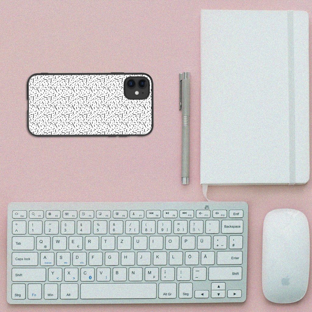 iPhone 11 Back Case Stripes Dots B2C Telecom