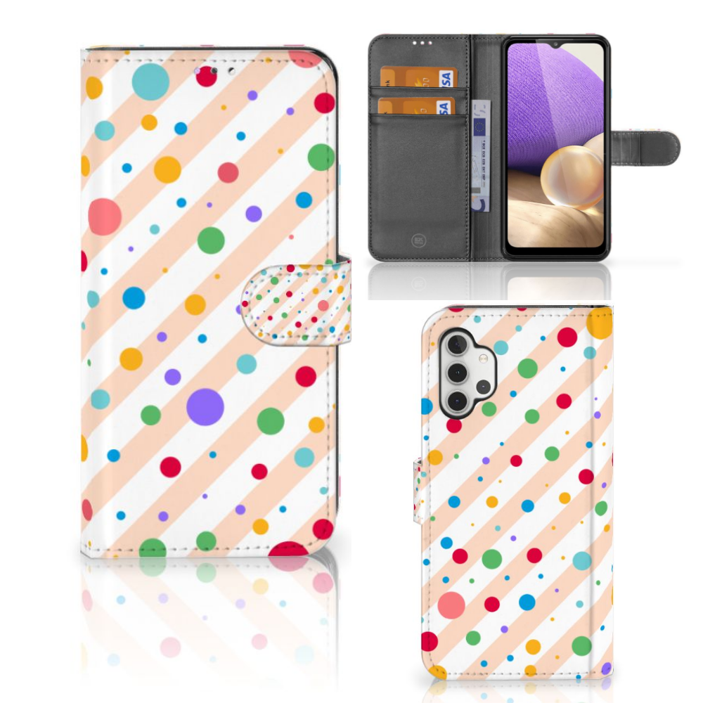 Samsung Galaxy A32 4G Telefoon Hoesje Dots