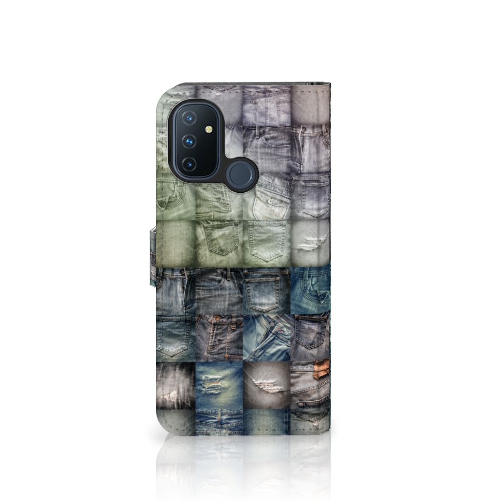 Wallet Case met Pasjes OnePlus Nord N100 Spijkerbroeken