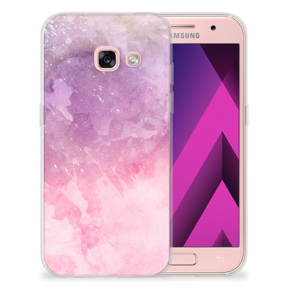 Hoesje maken Samsung Galaxy A3 2017 Pink Purple Paint