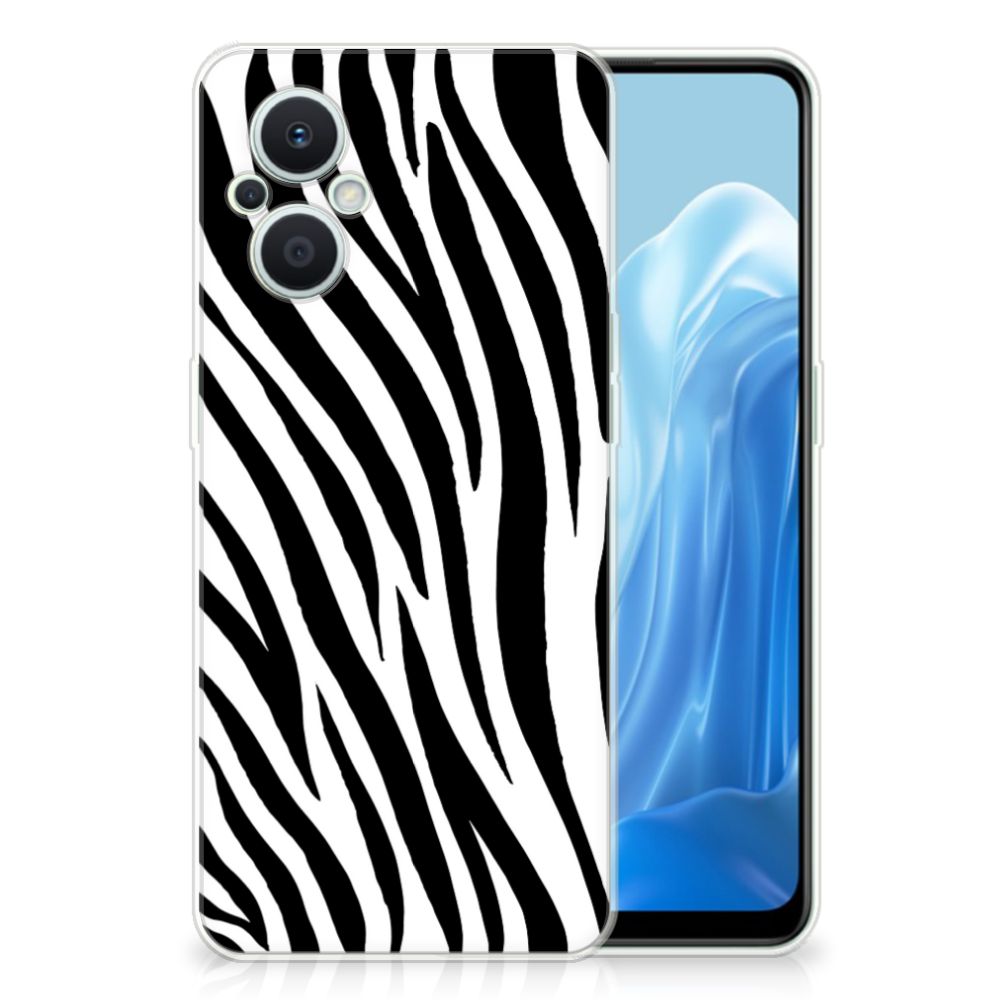 OPPO Reno8 Lite TPU Hoesje Zebra