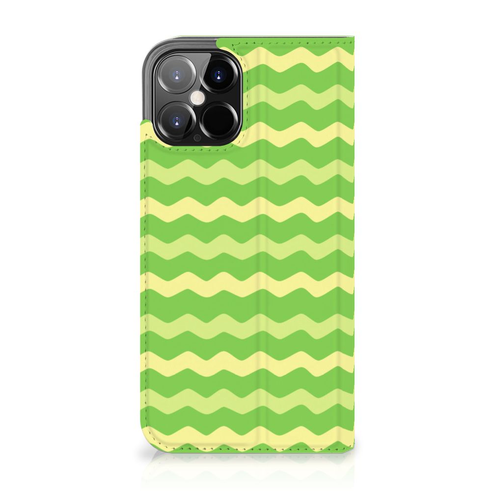 iPhone 12 Pro Max Hoesje met Magneet Waves Green - B2C Telecom