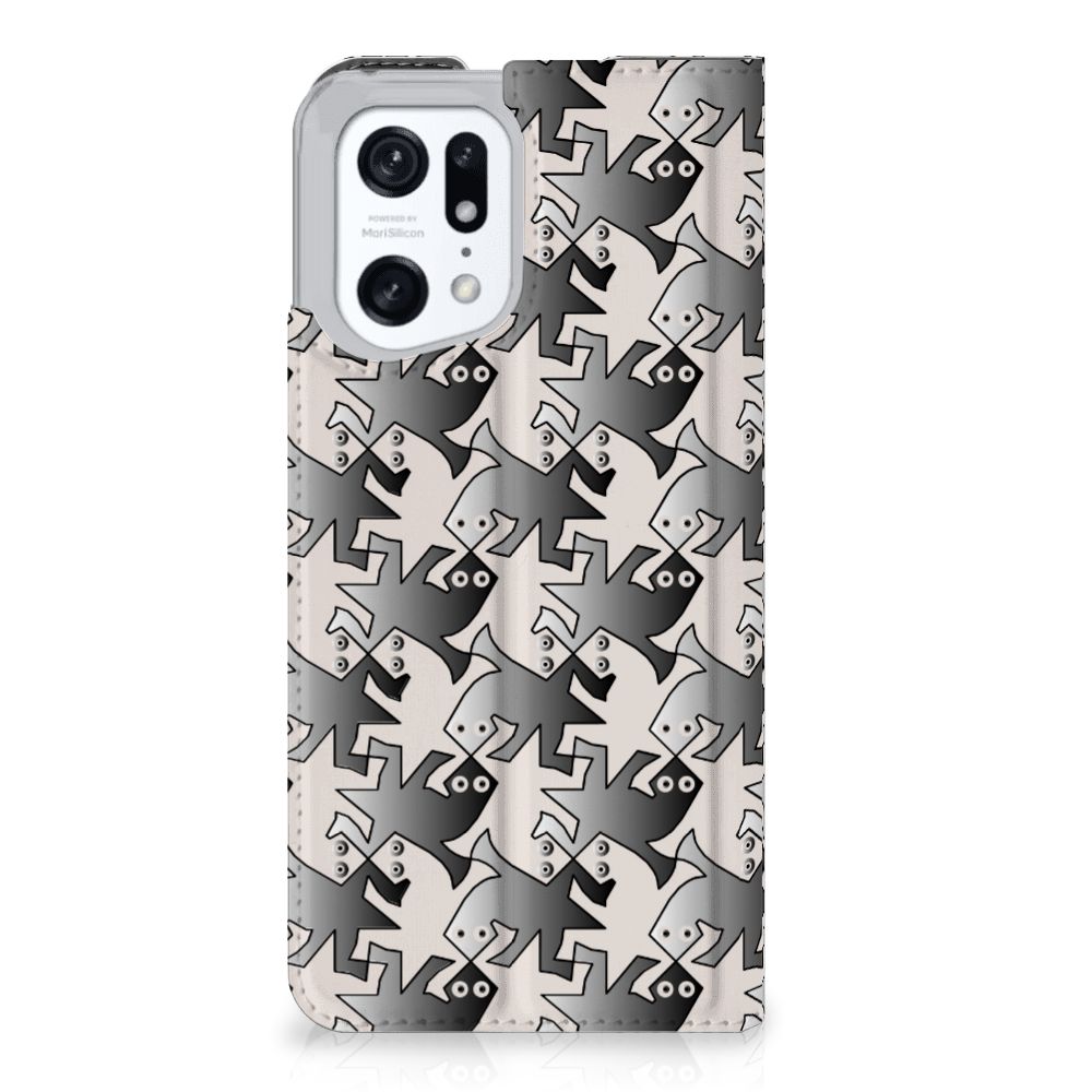 OPPO Find X5 Pro Hoesje maken Salamander Grey - B2C Telecom