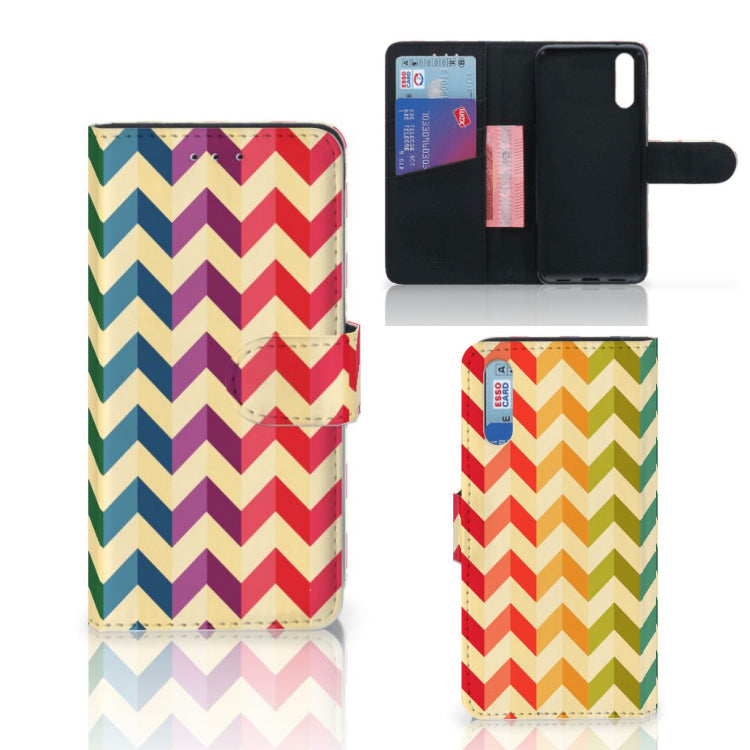 Huawei P20 Telefoon Hoesje Zigzag Multi Color