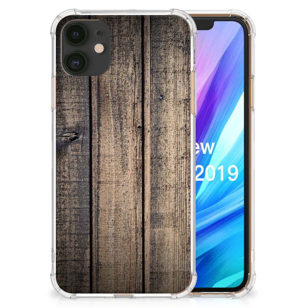 Apple iPhone 11 Stevig Telefoonhoesje Steigerhout