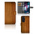 Motorola Edge 30 Pro Book Style Case Donker Hout