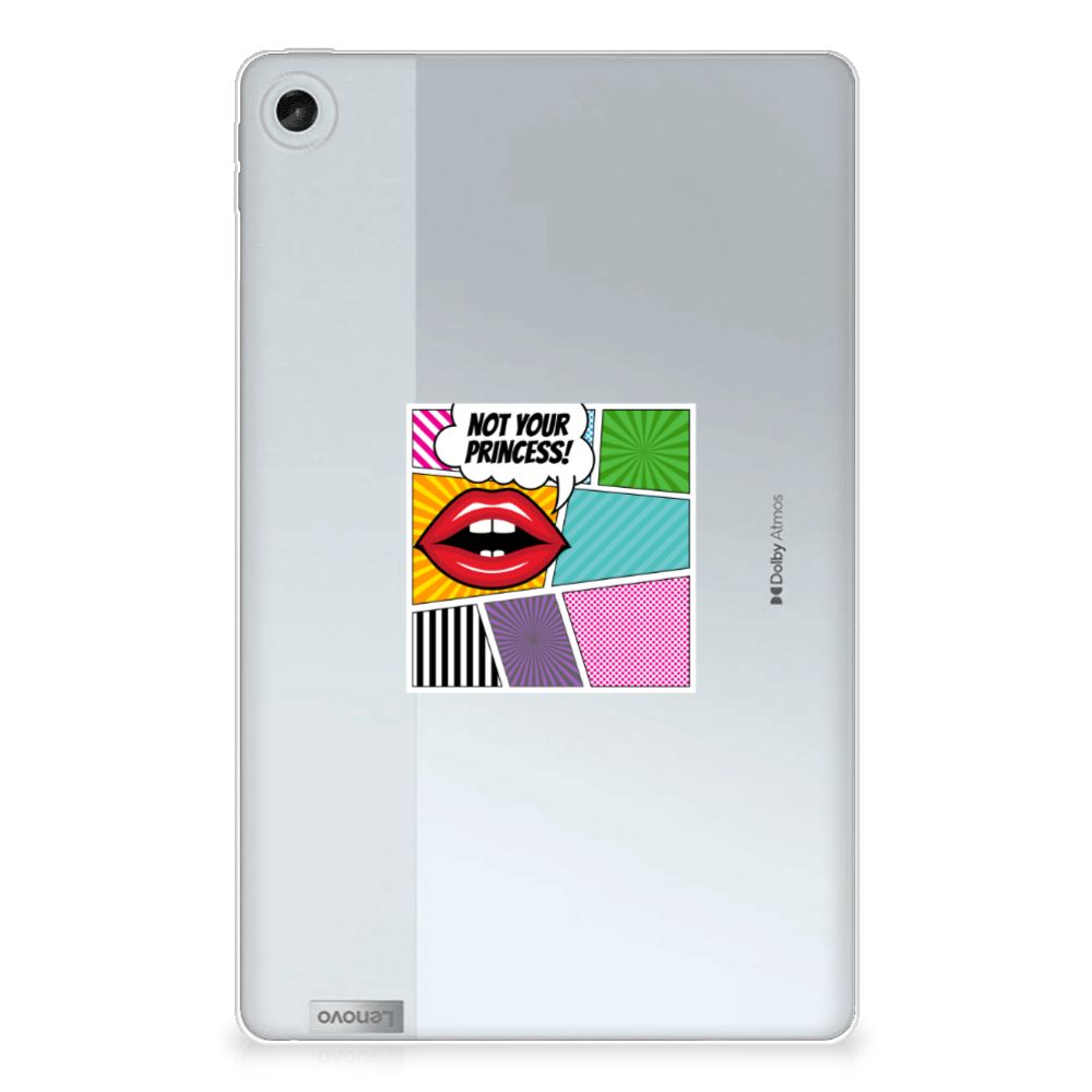 Lenovo Tab M10 Plus (3e generatie) Leuke Siliconen Hoes Popart Princess - B2C Telecom