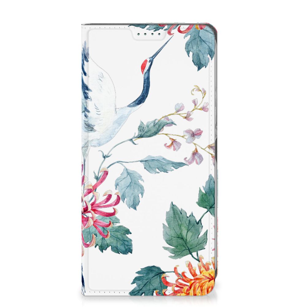 Nokia XR21 Hoesje maken Bird Flowers