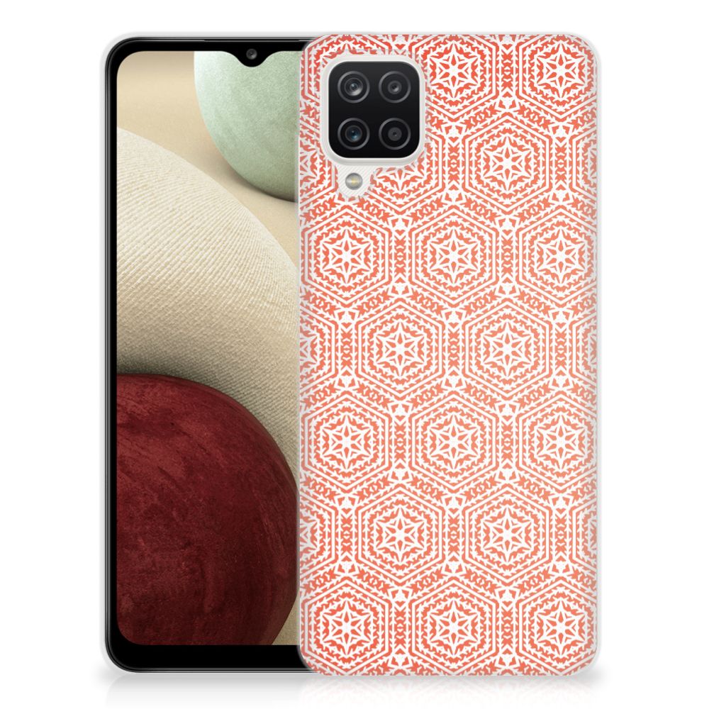 Samsung Galaxy A12 TPU bumper Pattern Orange