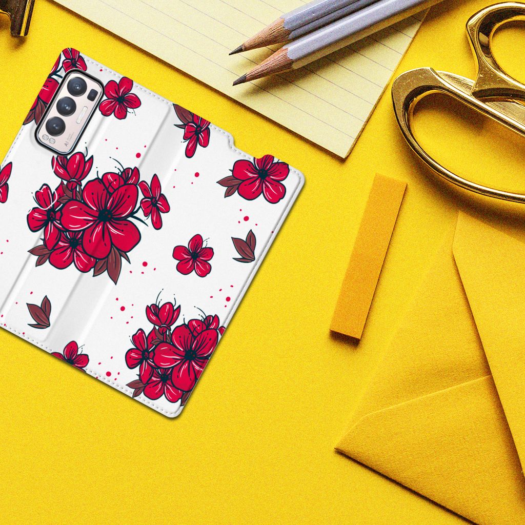 OPPO Find X3 Neo Smart Cover Blossom Red - B2C Telecom