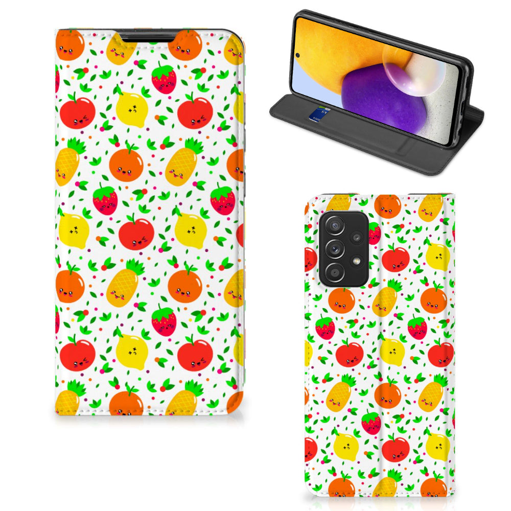 Samsung Galaxy A72 (5G/4G) Flip Style Cover Fruits