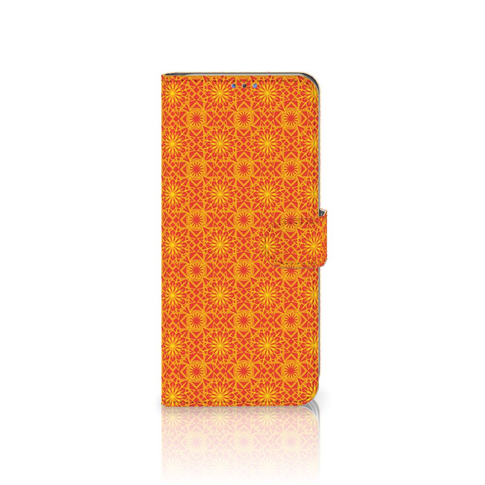 Motorola G8 Power Lite Telefoon Hoesje Batik Oranje