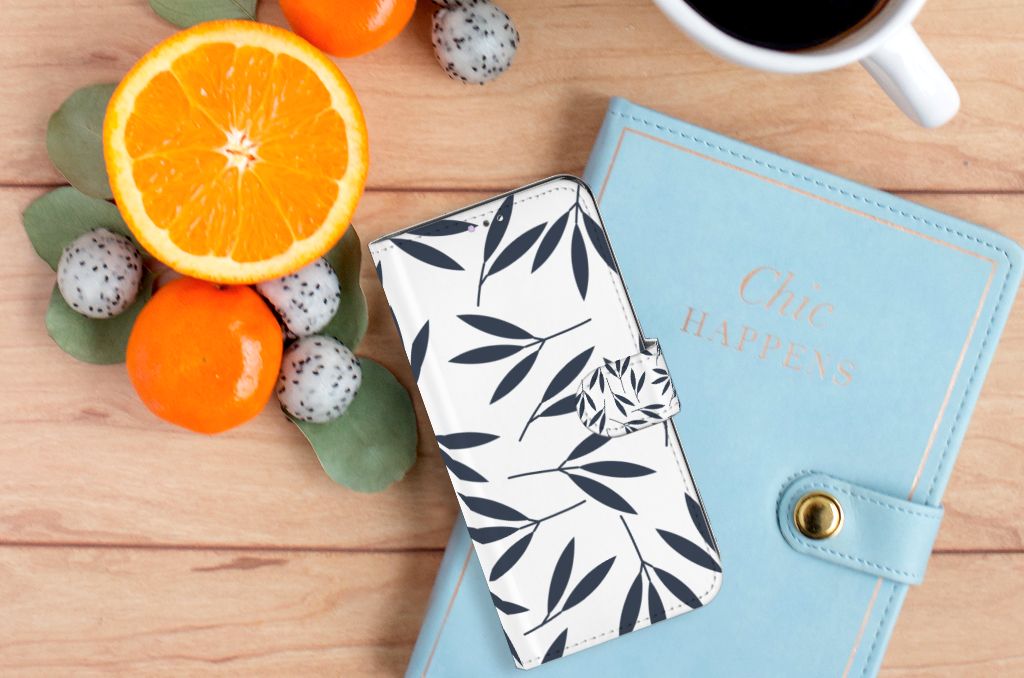 Samsung Galaxy A32 4G Hoesje Leaves Blue