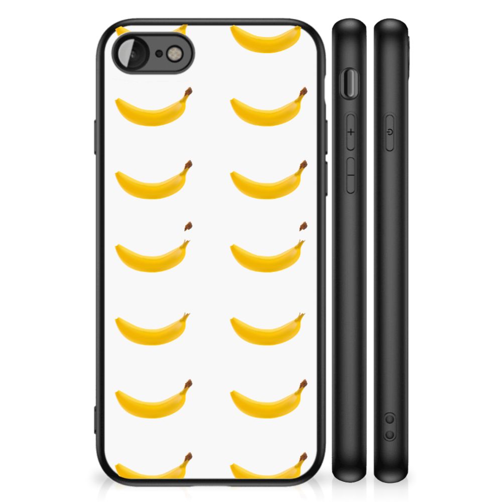 iPhone SE 2022 | SE 2020 | 7/8 Back Cover Hoesje Banana met kleurrijke banaan design voor iPhone 7, 8, SE.