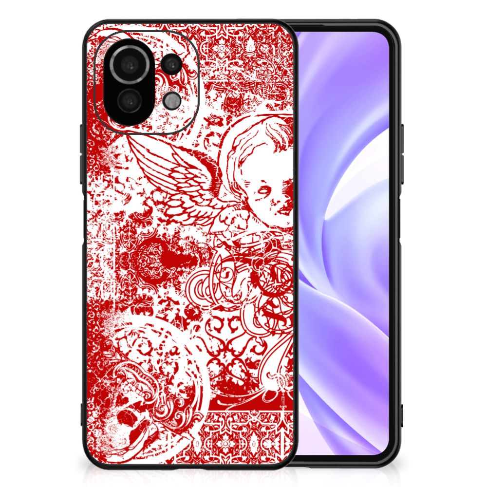 Telefoonhoesje Xiaomi 11 Lite 5G NE | Mi 11 Lite Angel Skull Rood