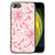 iPhone SE 2022 | SE 2020 | 7/8 Bloemen Hoesje Pink Flowers met roze bloemenpatroon op een iPhone