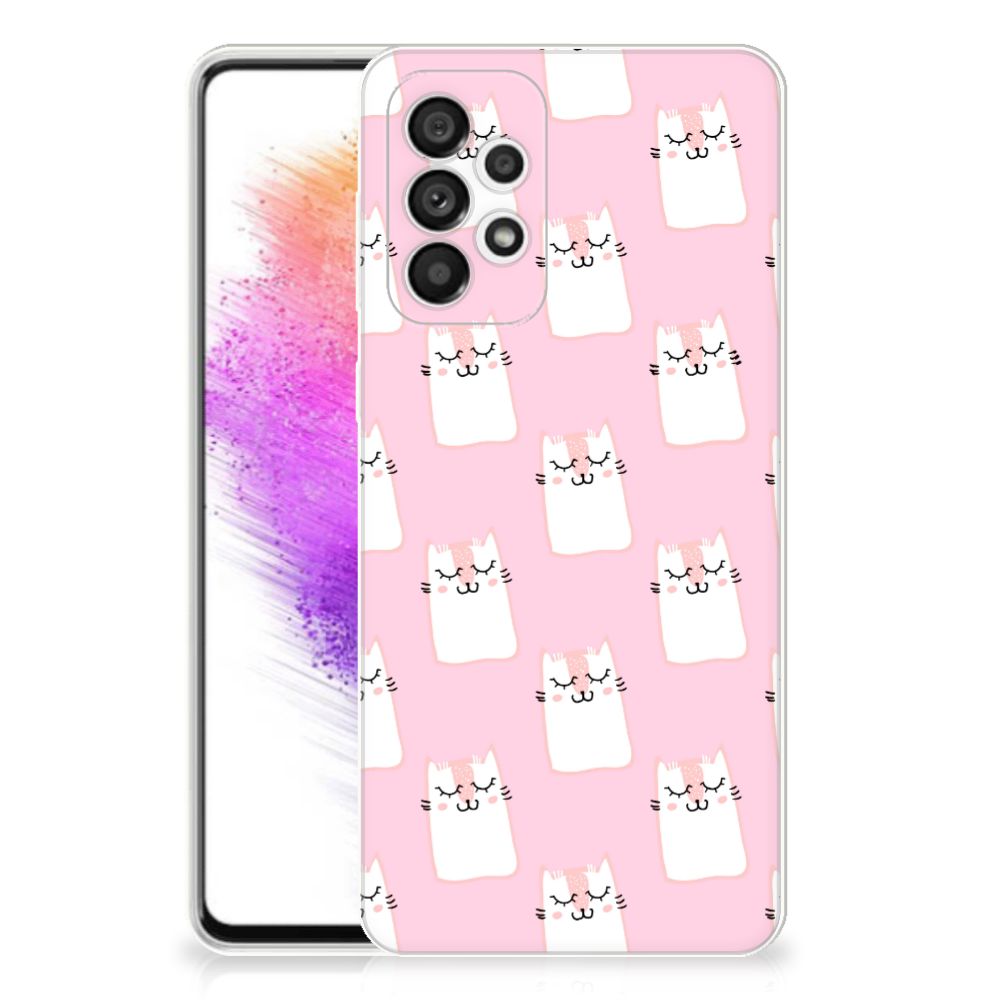 Samsung Galaxy A73 5G TPU Hoesje Sleeping Cats B2C Telecom