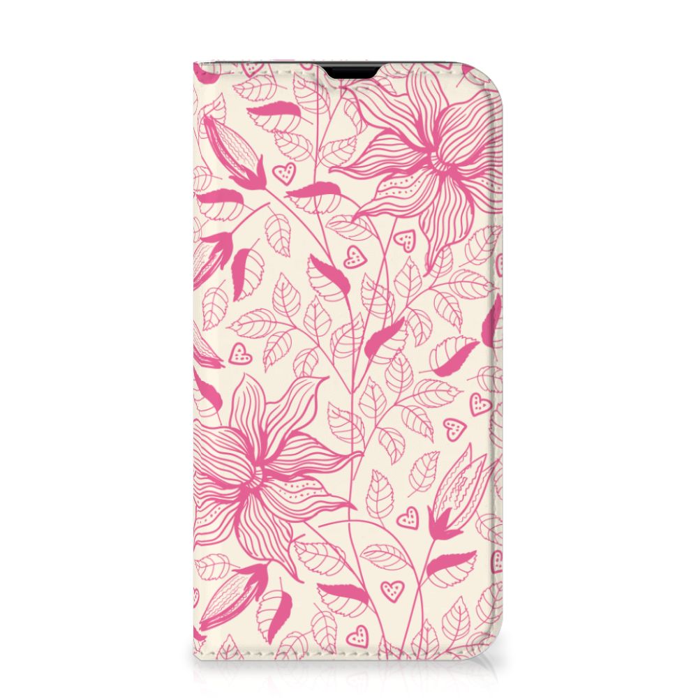 iPhone 13 Pro Smart Cover Pink Flowers - B2C Telecom