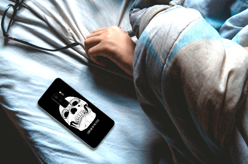Silicone Back Case Samsung Galaxy S9 Plus Skull Eyes