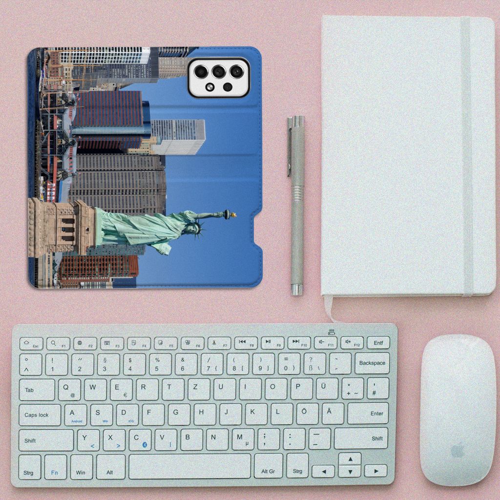Samsung Galaxy A73 Book Cover Vrijheidsbeeld - B2C Telecom