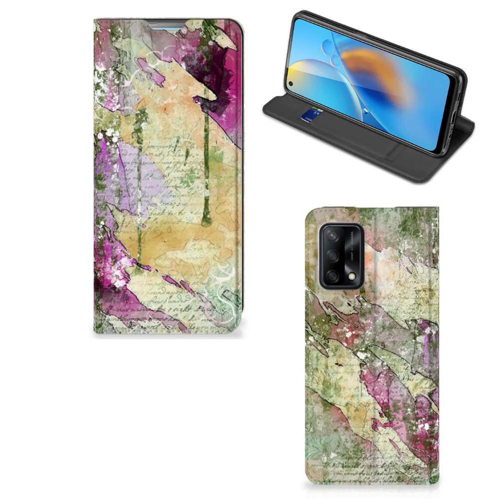 Bookcase OPPO A74 4G Letter Painting - B2C Telecom