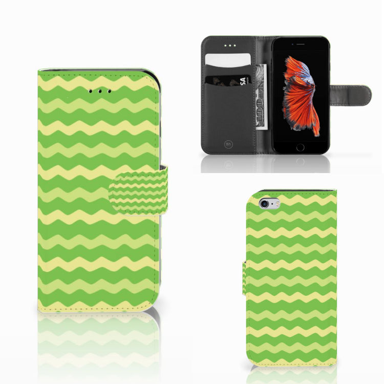 Apple iPhone 6 | 6s Telefoon Hoesje Waves Green