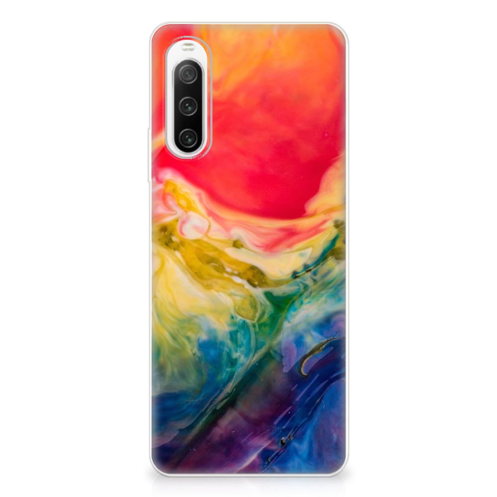 Hoesje maken Sony Xperia 10 IV Watercolor Dark