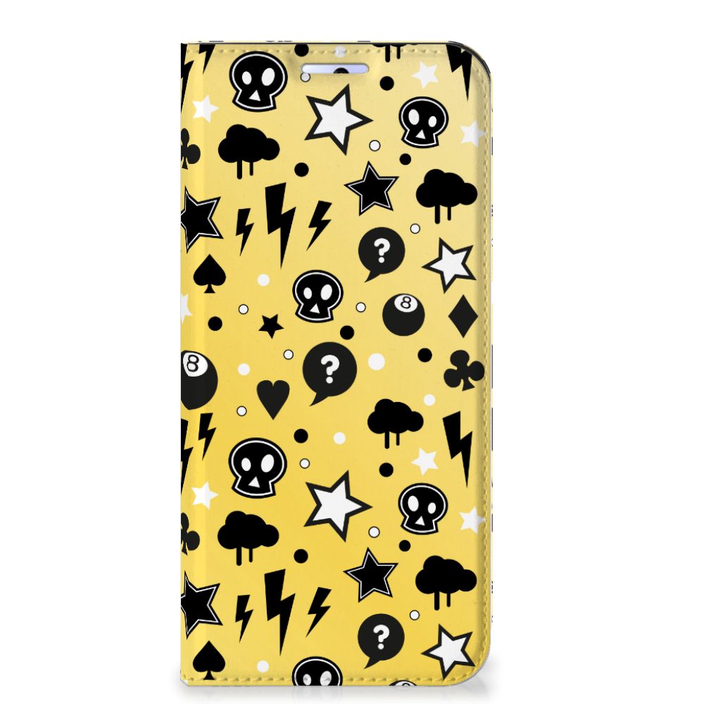 Mobiel BookCase Motorola Moto G31 | G41 Punk Geel - B2C Telecom
