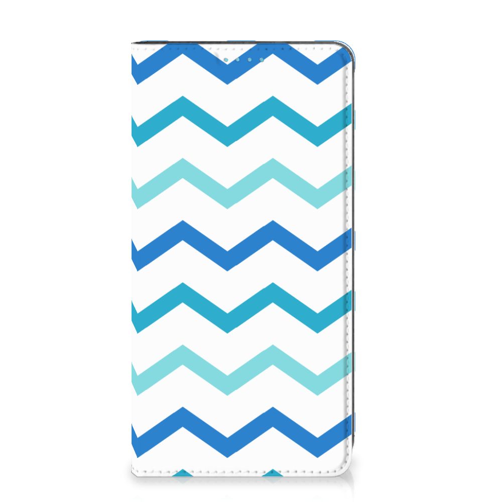 Samsung Galaxy A53 Hoesje met Magneet Zigzag Blauw