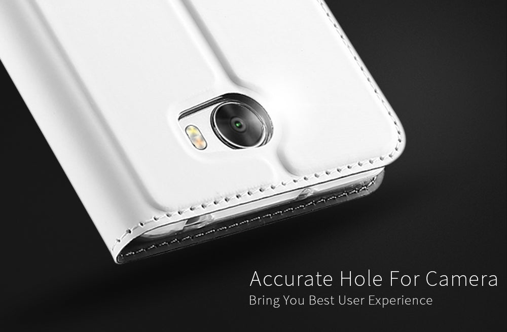 Huawei Y5 2 | Y6 Compact Hoesje Wit met Opbergvakje