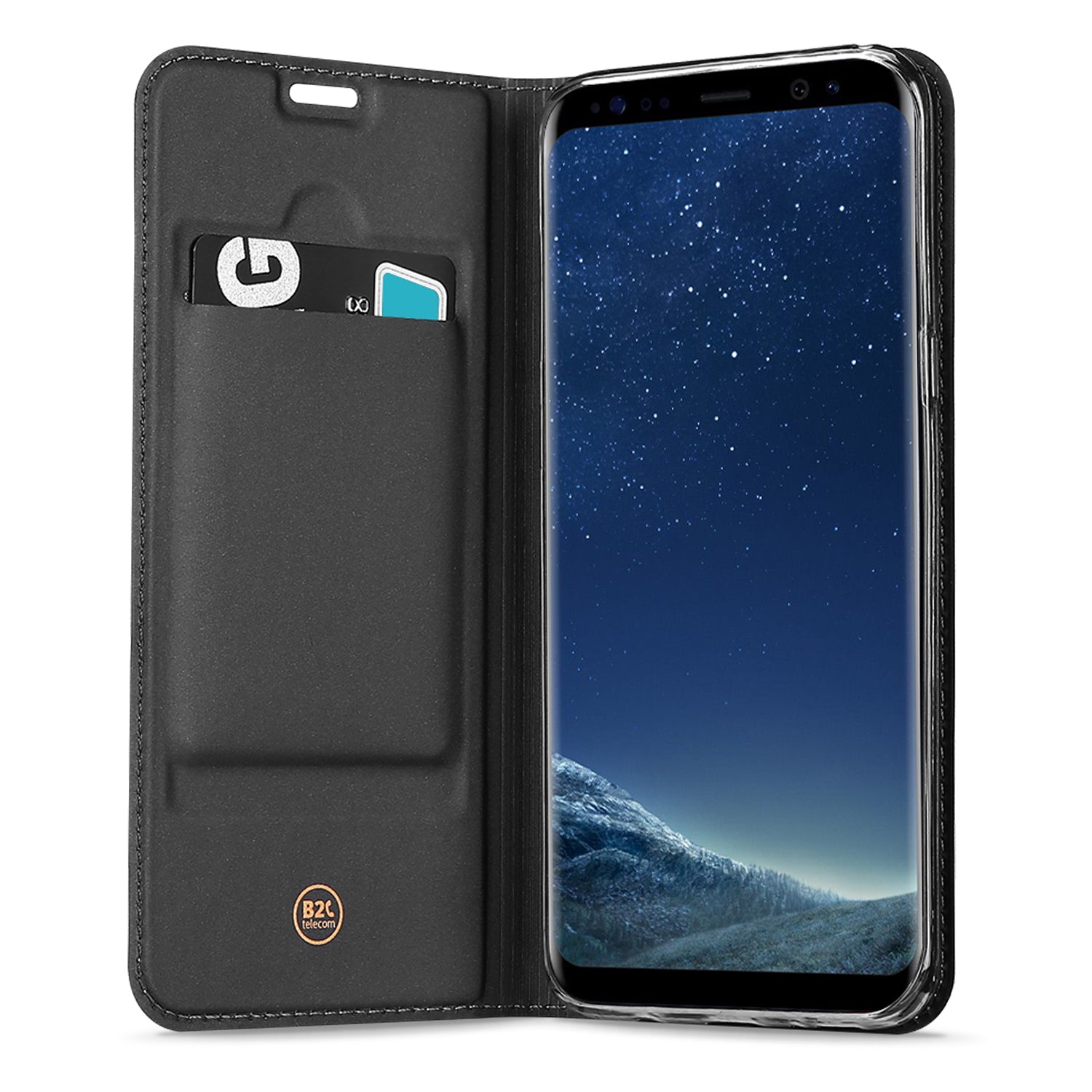 Samsung Galaxy S8 Hoesje Wit met Standaardfunctie