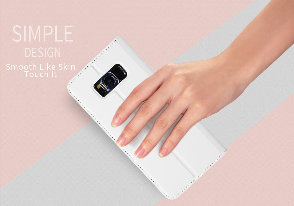 Samsung Galaxy S8 Hoesje Wit met Standaardfunctie