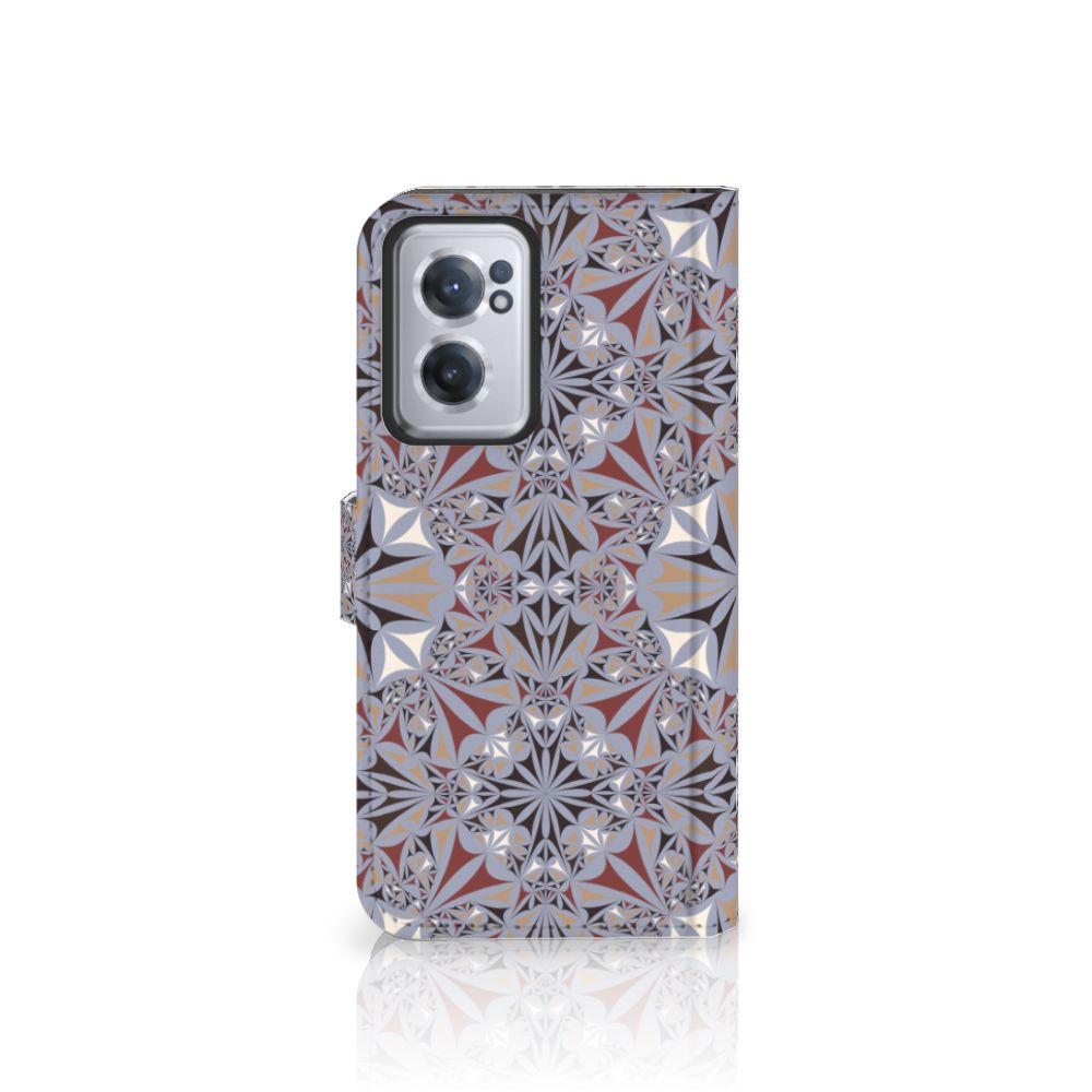 OnePlus Nord CE 2 Bookcase Flower Tiles