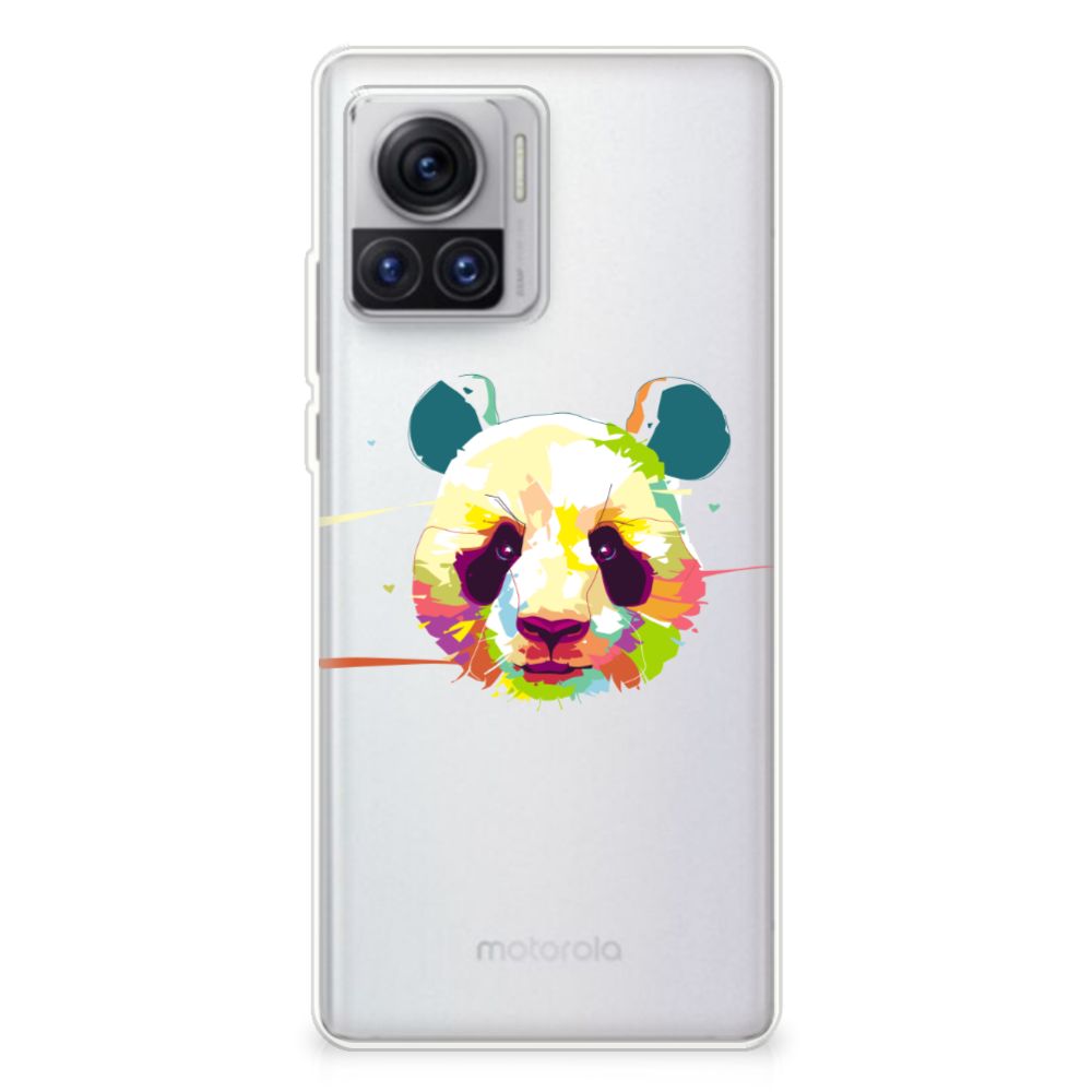 Motorola Moto X30 Pro Telefoonhoesje met Naam Panda Color B2C Telecom