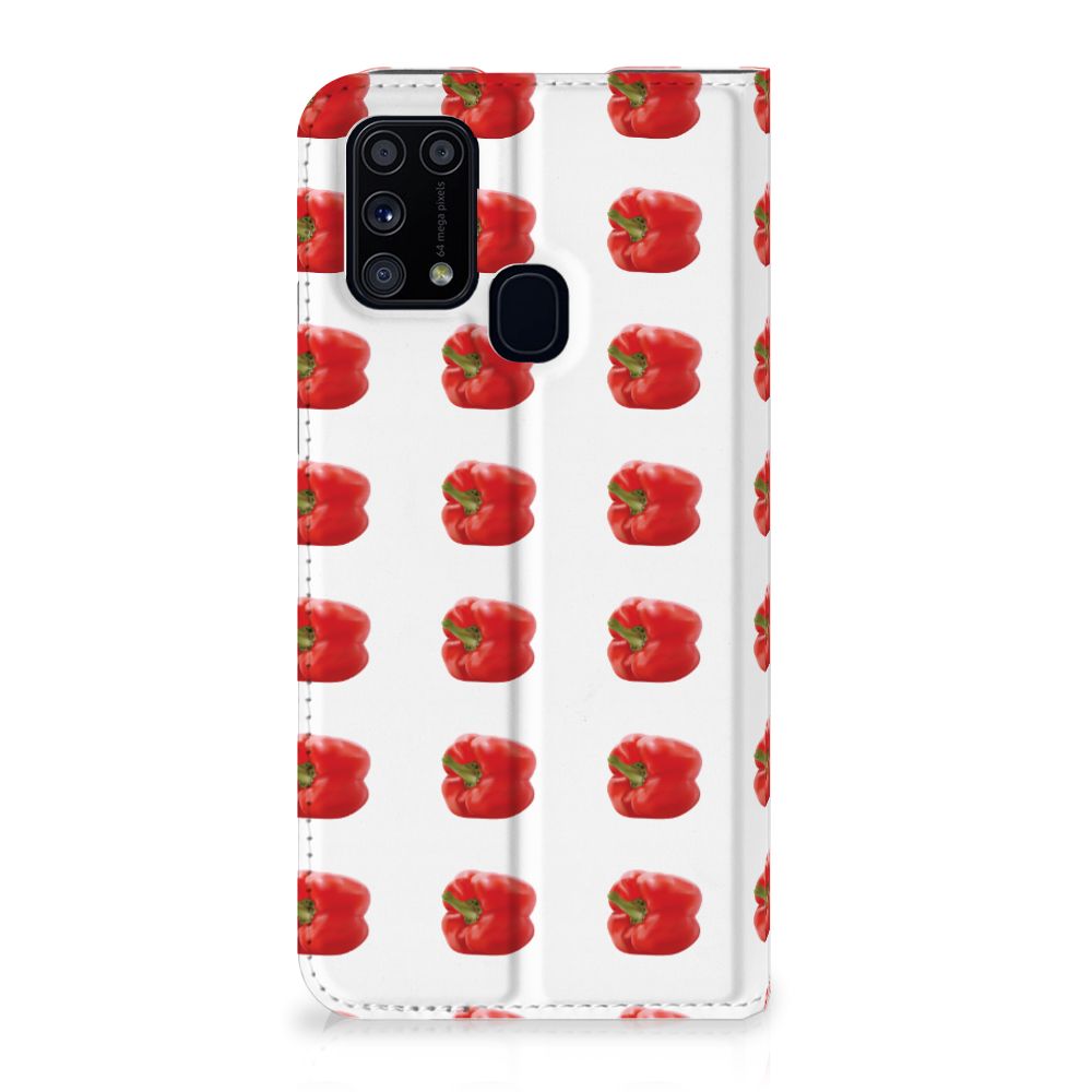 Samsung Galaxy M31 Flip Style Cover Paprika Red - B2C Telecom
