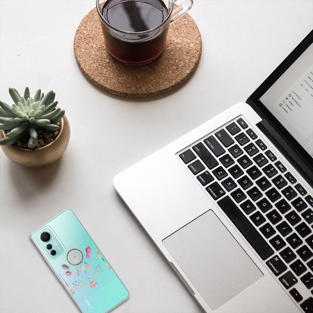 Xiaomi 12 Lite Telefoonhoesje met Naam Boho Dreamcatcher B2C Telecom