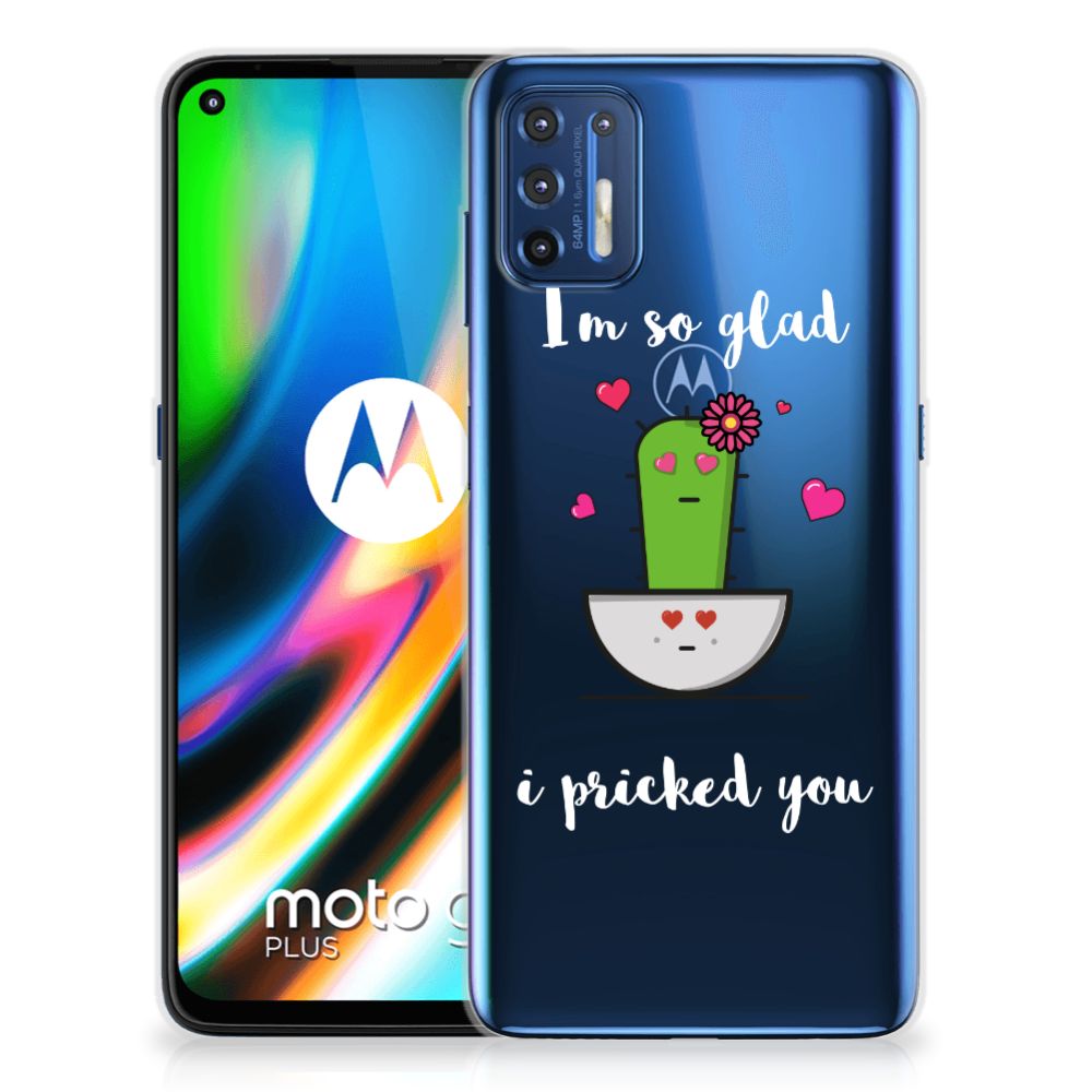 Motorola Moto G9 Plus Telefoonhoesje met Naam Cactus Glad B2C Telecom